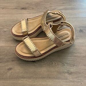Pierre Dumas Gold Sandals
